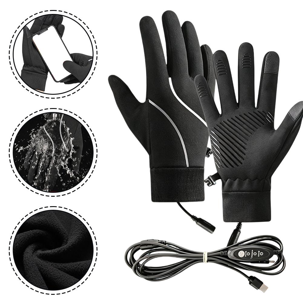 Cycling Gear For Winter - Şarj Edilebilir, Isıtmalı Eldivenler: Kışlık, Polar