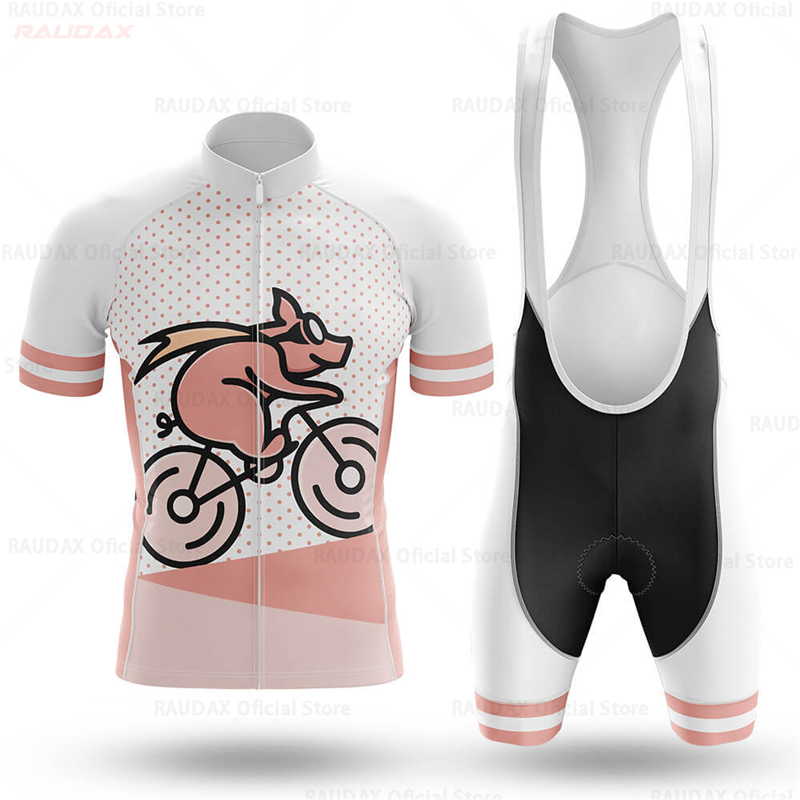 Cycling Gear Lycra - Erkek Komik Domuz Çizgi Film Anime