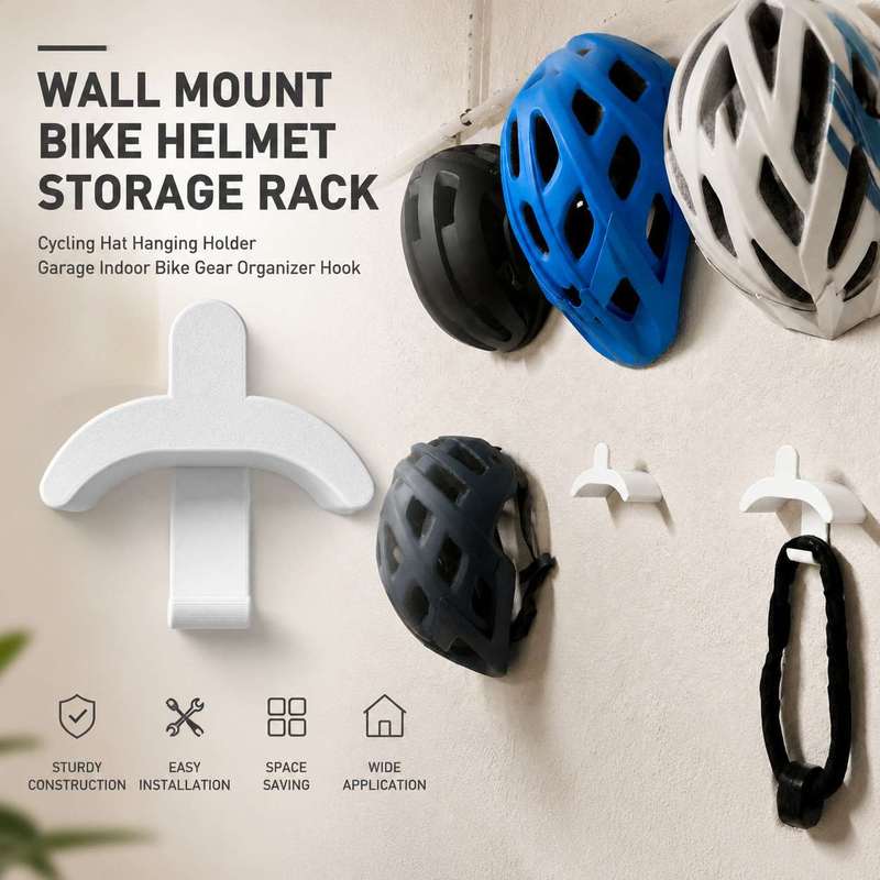 Cycling Gear Organiser - Duvara Monte Bisiklet Kaskı Saklama Rafı