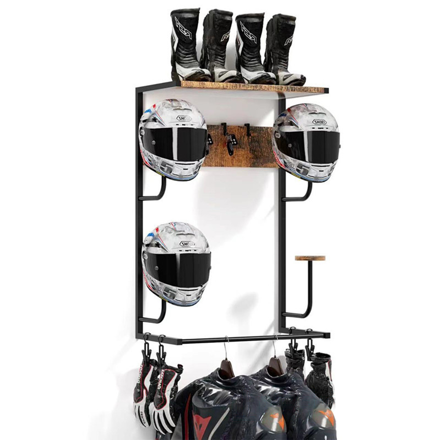 Cycling Gear Organiser - Motosiklet Kaskı Tutucu, 4 Eldiven Çipli