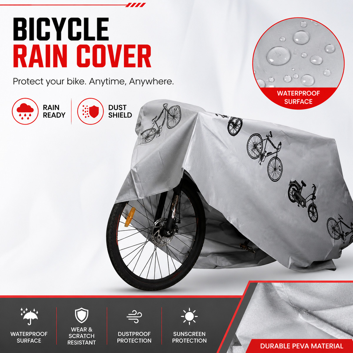 PINMOAP Evrensel Bisiklet Yağm - Cycling Gear Bag incelemesi ve fiyatı