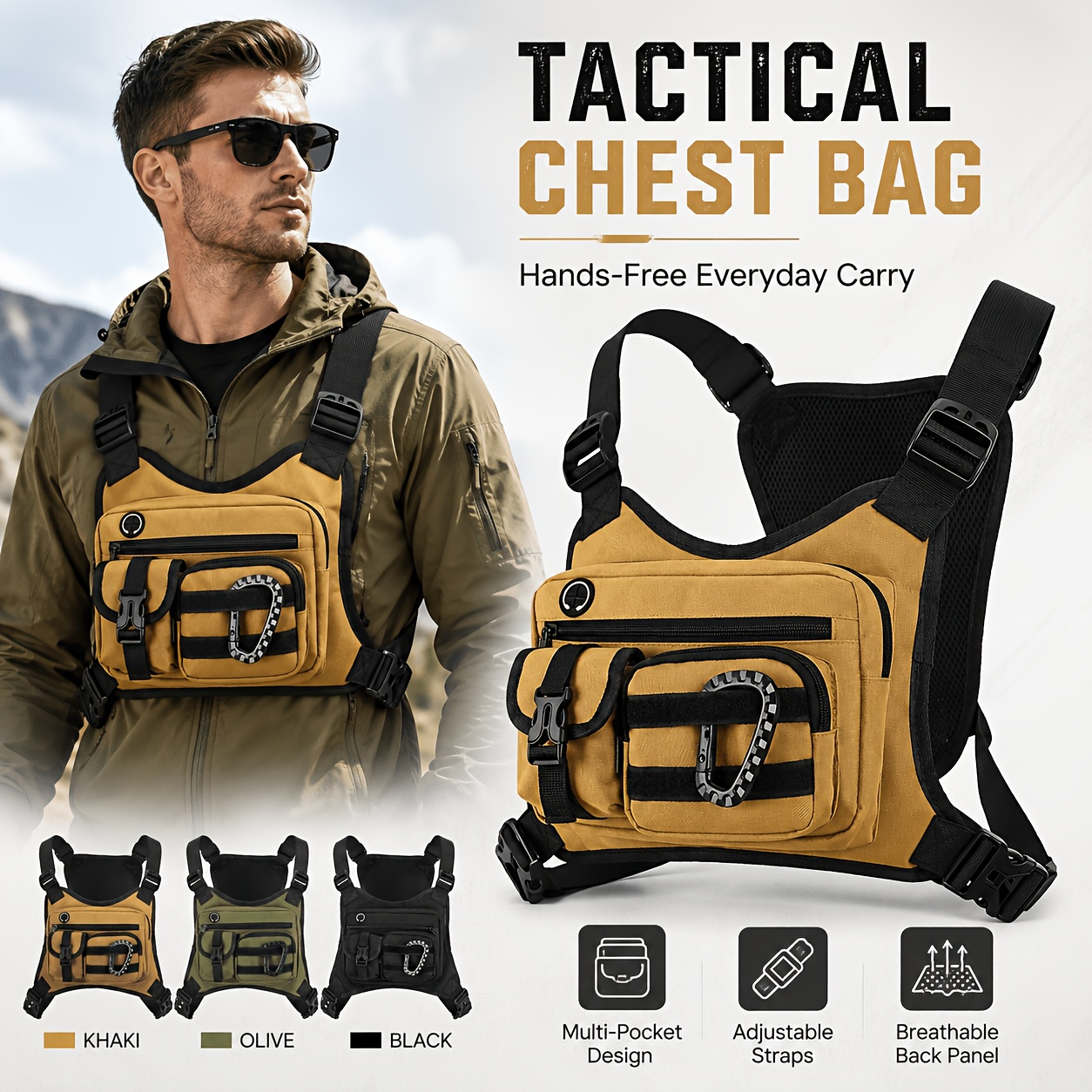 Taktiksel Göğüs Yeleği, Çoklu  - Cycling Gear Bag incelemesi ve fiyatı