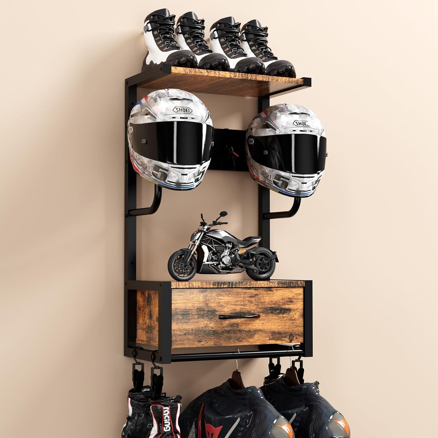 Motosiklet Kaskı Tutucu, 4 Eld - Cycling Gear Organiser incelemesi ve fiyatı